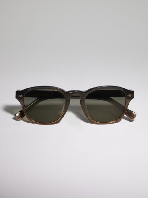 Brunello Cucinelli Intarsia Rays acetate sunglasses