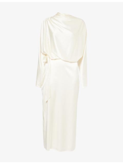 STAUD Phoebe Silk Maxi Dress