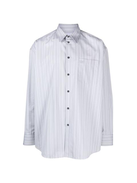 Off-White oversized striped cotton shirt