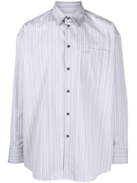 Off-White oversized striped cotton shirt