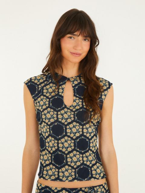 FARM RIO Farm Club Tulle Blouse