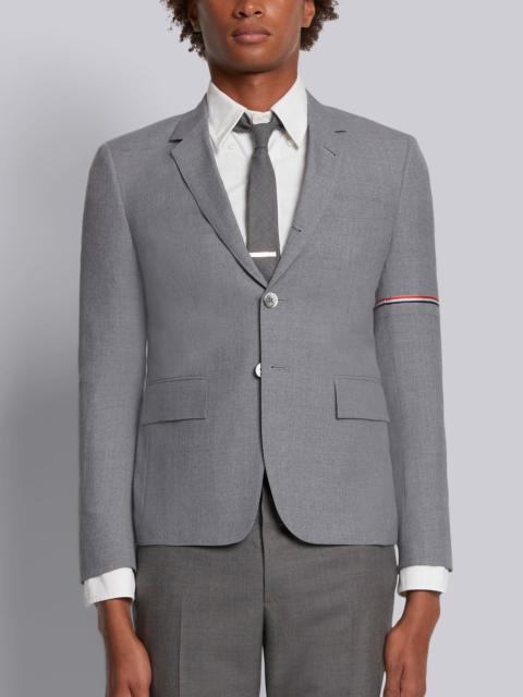 Medium Grey School Uniform Plain Weave Selvedge Armband Jacket
