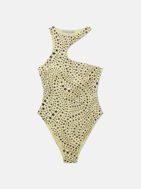 Stella McCartney Star Print Cut-Out Swimsuit