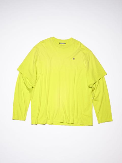 Acne Studios Long sleeve t-shirt - Lemon yellow