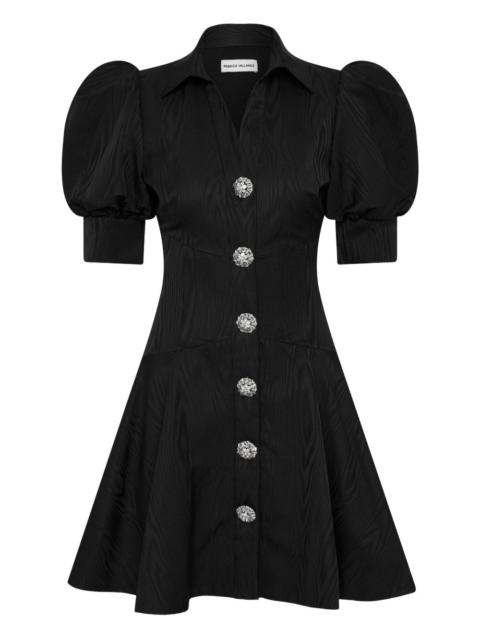 REBECCA VALLANCE Narcissa button puff-sleeve mini dress