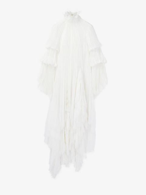 Alexander McQueen Pleated Chiffon Dress