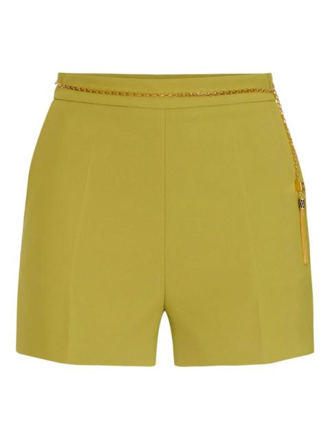 ELISABETTA FRANCHI chain-embellished tassel-detail shorts