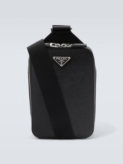 Prada Logo leather shoulder bag