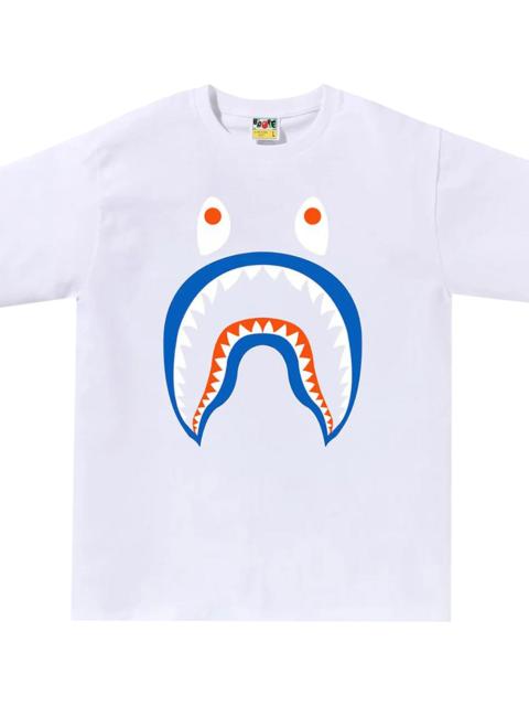 A BATHING APE® Colors Shark PONR Tee "White" BAPE097