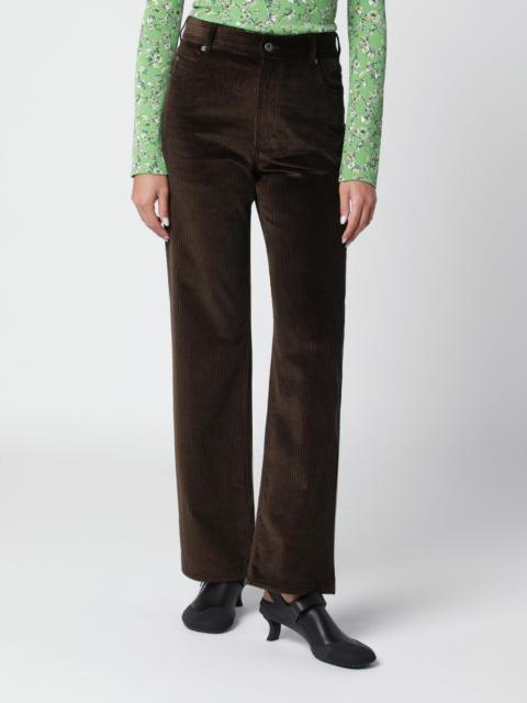 Loewe Brown cotton corduroy trousers