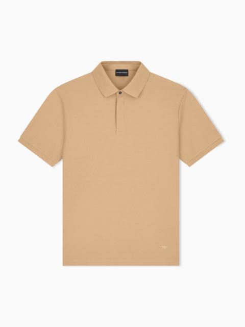 EMPORIO ARMANI JACQUARD JERSEY POLO