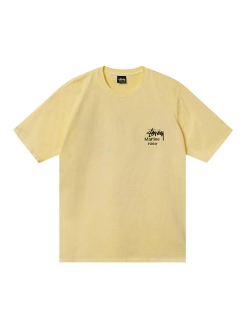 Stüssy Stussy x Martine Rose Collage Pigment Dyed Tee 'Lemon'