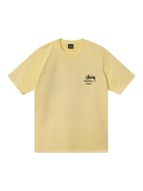 Stussy x Martine Rose Collage Pigment Dyed Tee 'Lemon'