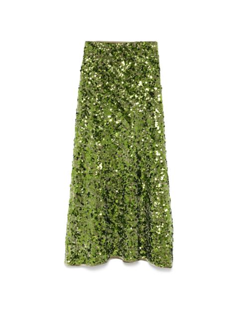 GANNI sequinned skirt