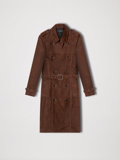 AMIRI AMIRI SUEDE TRENCH COAT