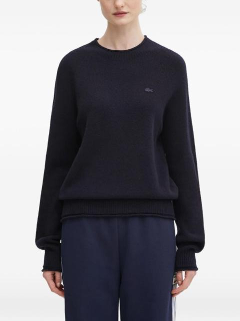 LACOSTE crew-neck logo sweater