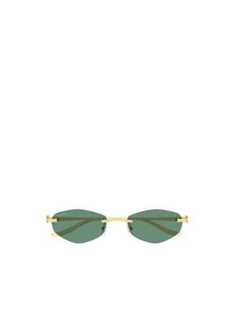 Cartier Panthère geometric-frame sunglasses
