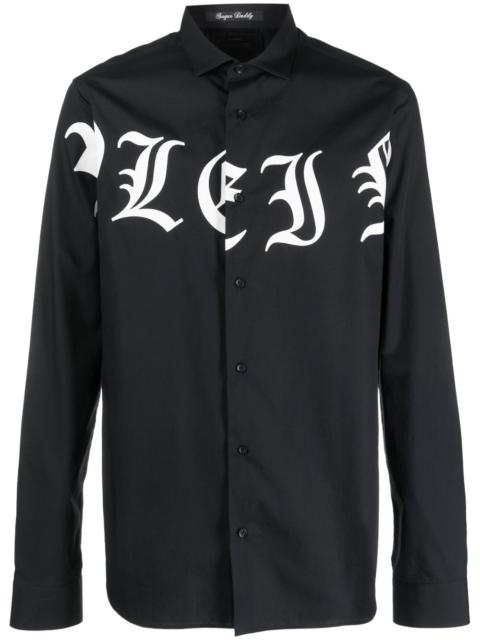 PHILIPP PLEIN Sugar Daddy 로고 인쇄 셔츠
