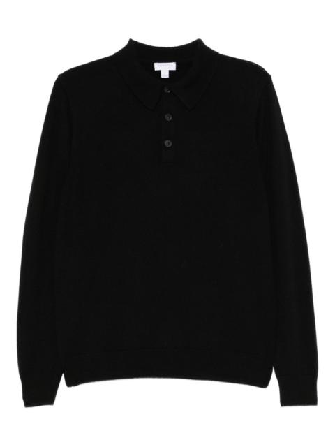 Sunspel wool polo shirt