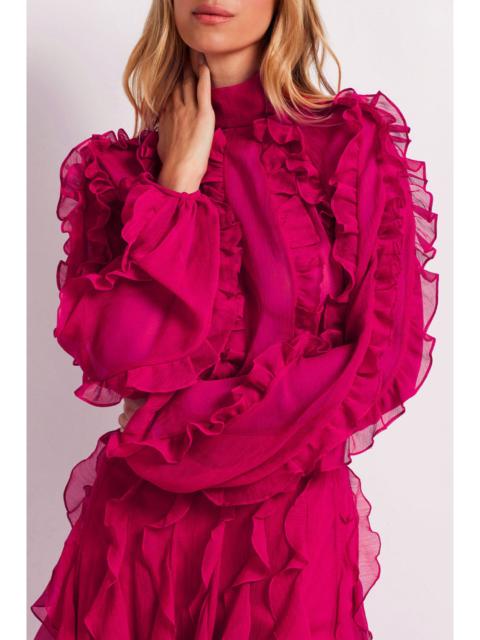 PatBO Ruffle High Neck Blouse