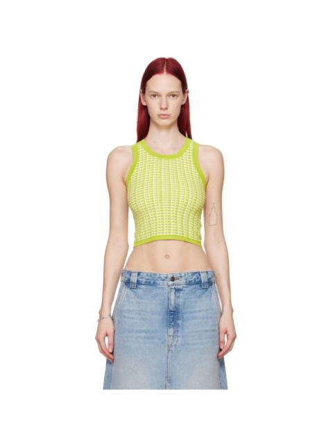 GUEST IN RESIDENCE Green Gingham Tank Top