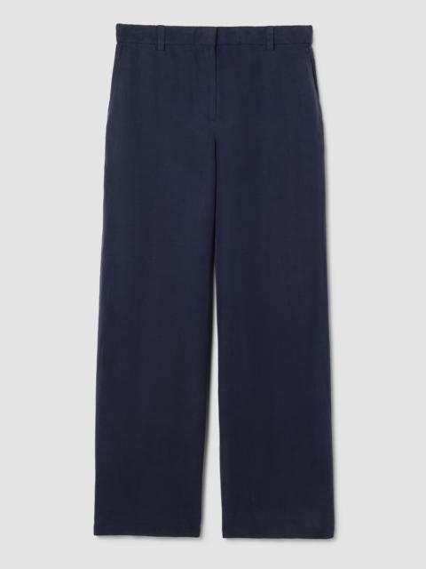 EILEEN FISHER Linen Silk Twill Wide-Leg Trouser