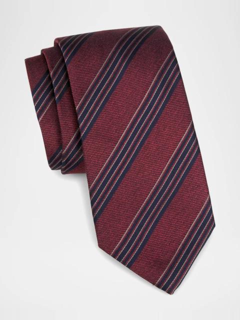 Canali Men's Striped Silk Tie