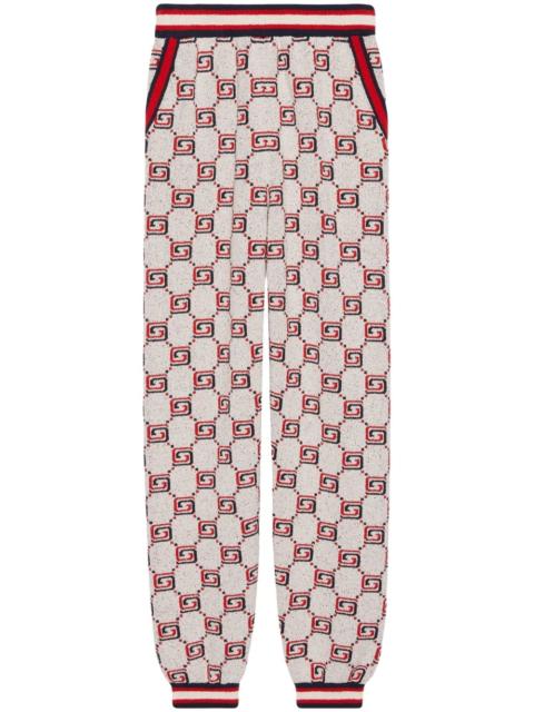 GUCCI GG-print cotton jacquard pants