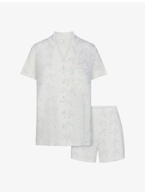 SKIMS Soft Lounge Short Stretch-Modal Sleep Set