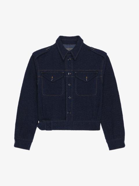 Givenchy JACKET IN BOUCLE DENIM
