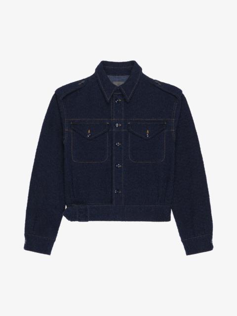 JACKET IN BOUCLE DENIM