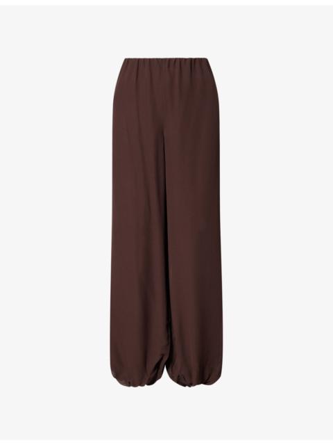 Reformation Zia Balloon-Leg Georgette Trousers