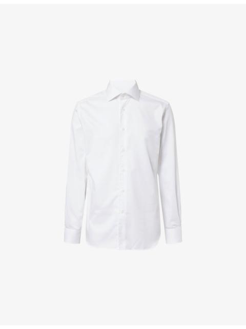 CORNELIANI Regular-Fit Long-Sleeve Cotton Twill Shirt