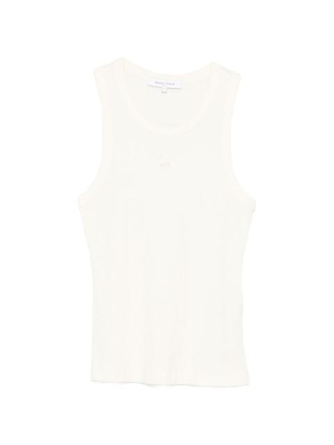 Maison Kitsuné embroidered ribbed tank top