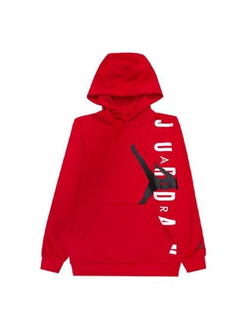 Air Jordan Large logo Fleece Lined Pullover Athleisure Casual Sports Basketball Red CD5871-687