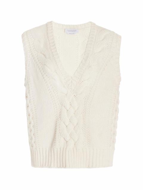 GABRIELA HEARST Ramirez Vest in Ivory Cashmere