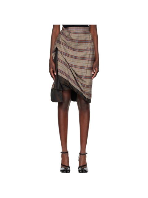 Vivienne Westwood Brown Zoey Midi Skirt