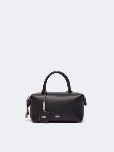 Max Mara HOLDALLS Small natural leather bowler bag - BLACK