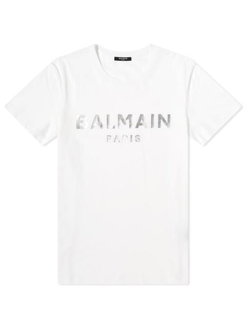 Balmain Balmain Eco Foil Paris Logo Tee