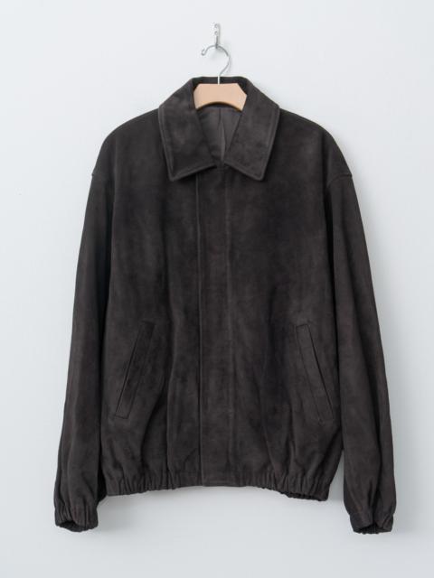 ssstein Suede Zip Short Jacket - Dark Brown