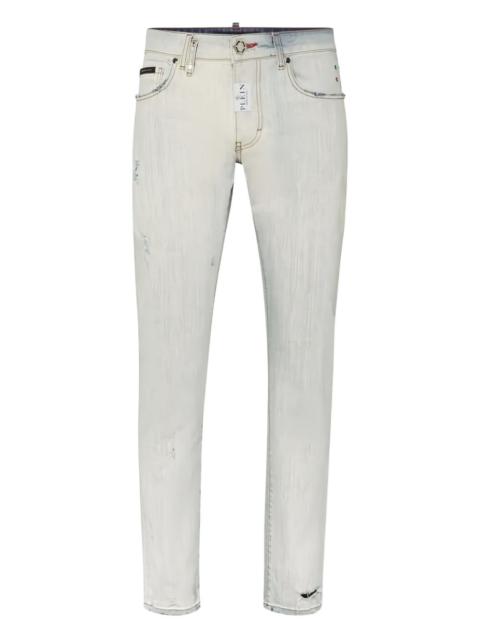 PHILIPP PLEIN distressed super-straight jeans