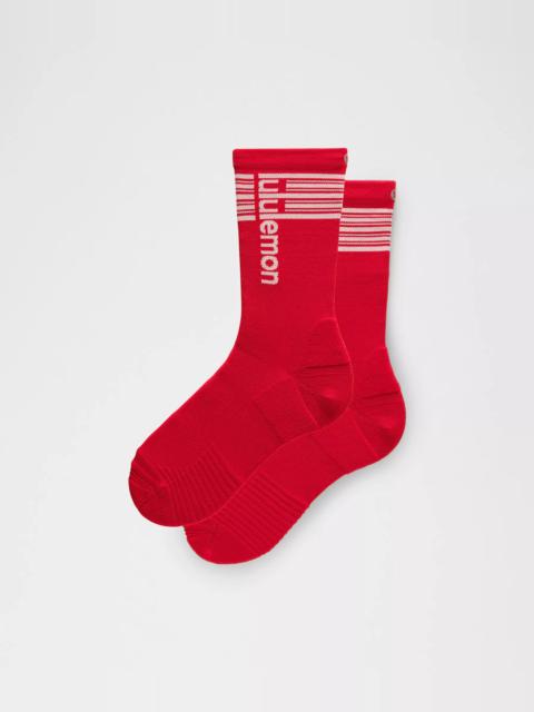lululemon Unisex Power Stride Crew Socks *Stripe