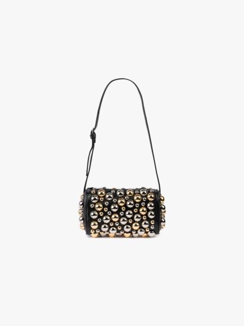 A.W.A.K.E. MODE BODIL SHOULDER BAG WITH EMBELLISHMENTS BLACK