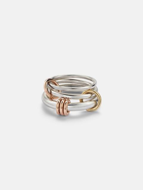 Spinelli Kilcollin Orion sterling silver, 18kt gold, and 18kt rose gold ring