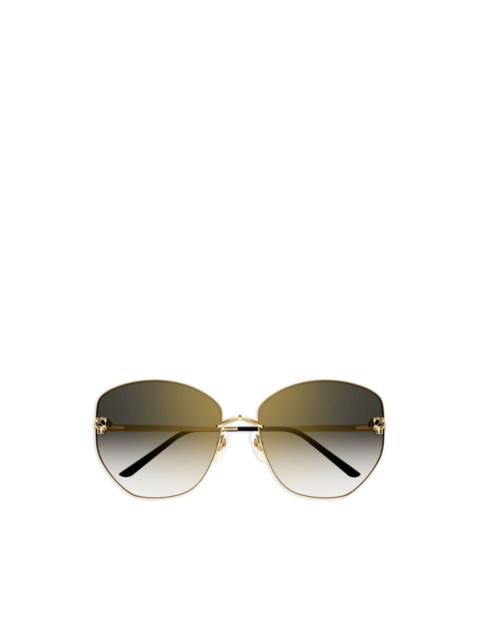 Cartier panther-detail sunglasses