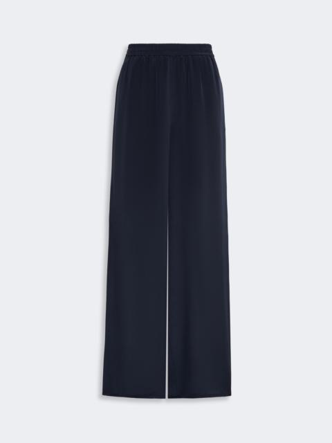 Max Mara VOLONTA Relaxed-fit heavy silk trousers - ULTRAMARINE