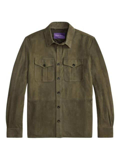 Ralph Lauren button-fastening suede shirt jacket