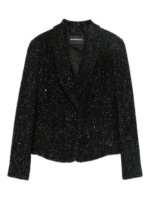 EMPORIO ARMANI sequin-embellished jacket