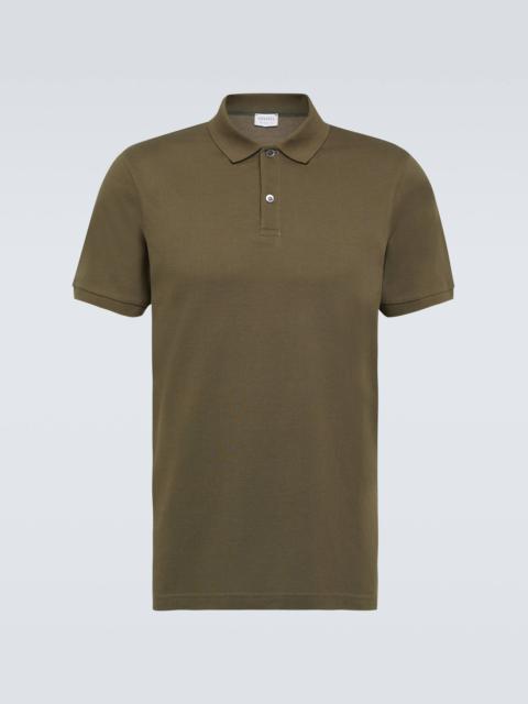 Cotton piqué polo shirt