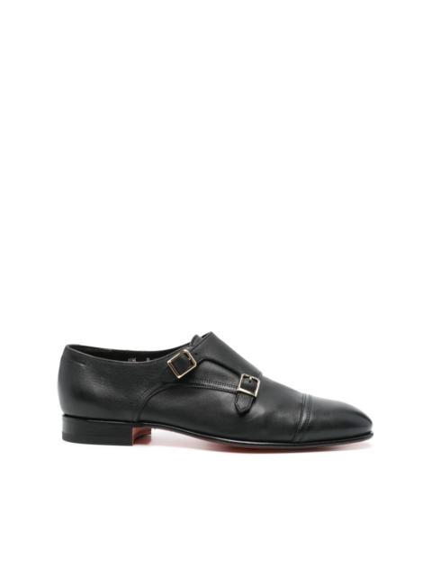 leather monk shoes